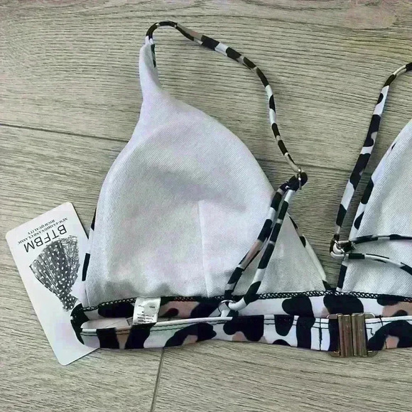 Amazon Cheetah Bikini Set with High Waisted Bottoms Size M - Picture 3 of 5